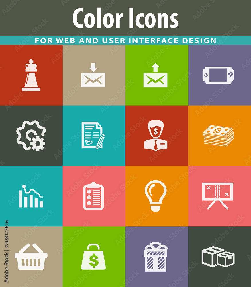 Marketing icons set Marketing icons set
