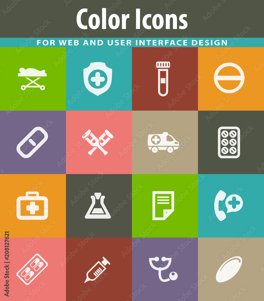 Medical icons set