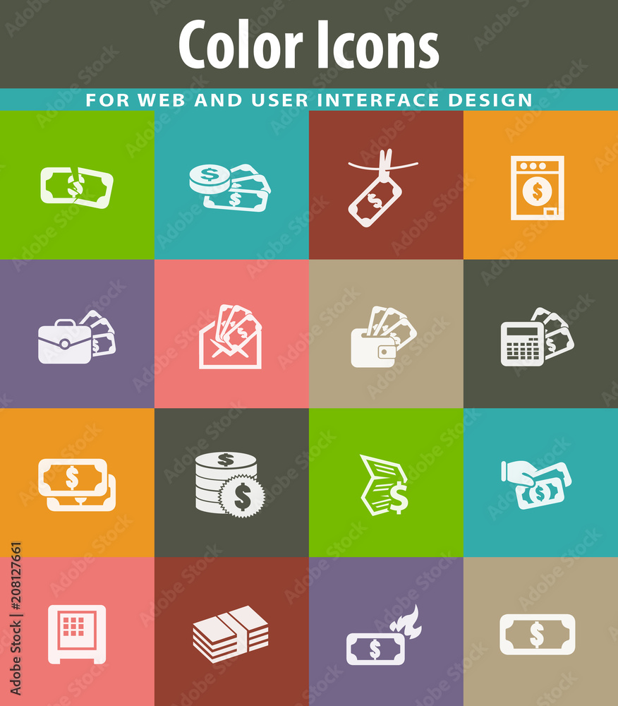 Money icon set Money icon set