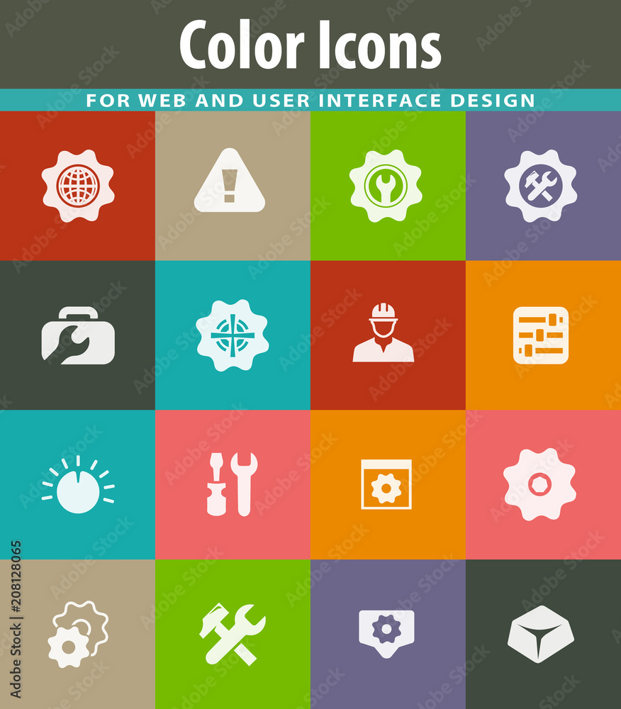 Setting icons set Setting icons set