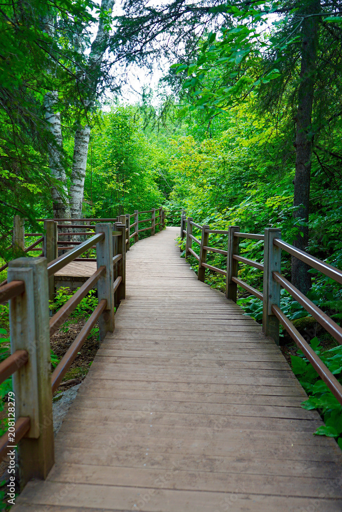 Scenic pathway along the Gooseberry River at Gooseberry Falls State Park in Minnesota Scenic pathway along the Gooseberry River at Gooseberry Falls State Park in Minnesota