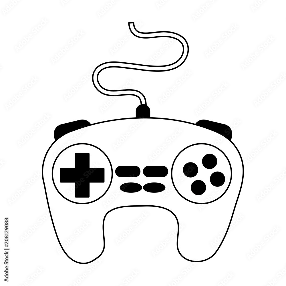 Console gamepad isolated vector illustration graphic design Console gamepad isolated vector illustration graphic design