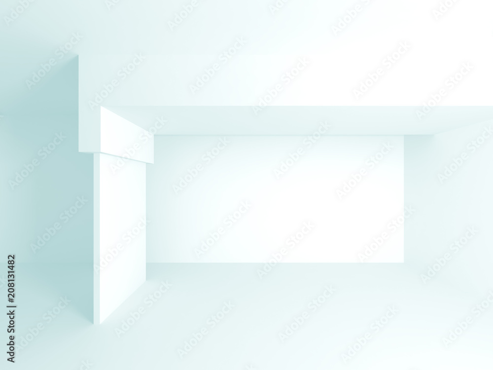 Obraz premium White Architecture Construction Modern Interior Background
