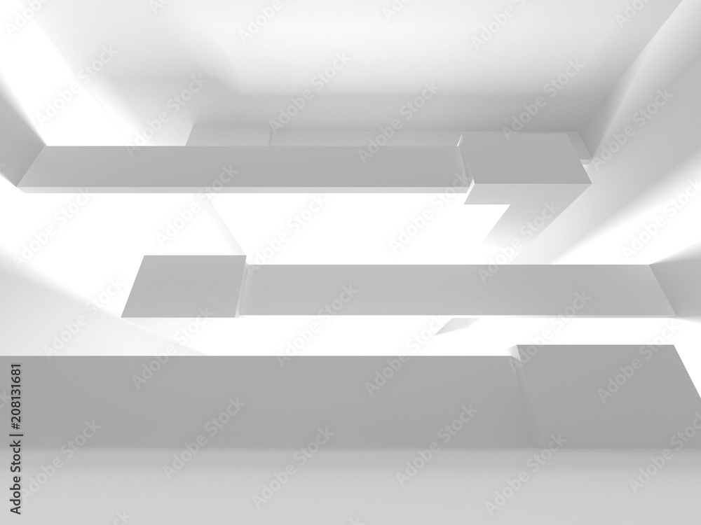 Abstract Modern White Architecture Background Abstract Modern White Architecture Background