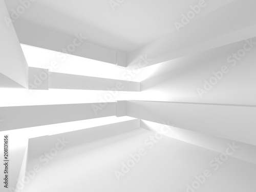 Futuristic White Architecture Design Background