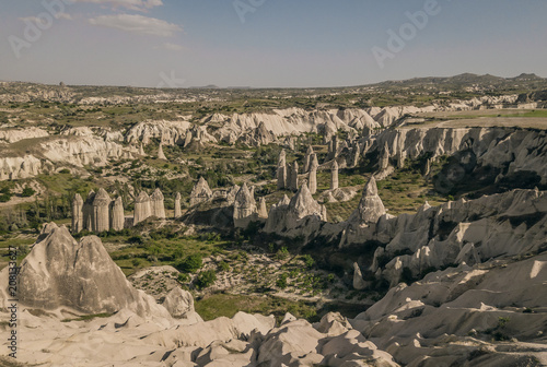 Bild auf Leinwand Aerial view of Love Valley in Cappadocia