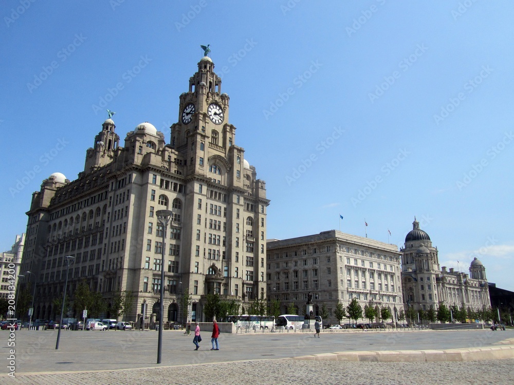 'The Three Graces', Liverpool. 'The Three Graces', Liverpool.