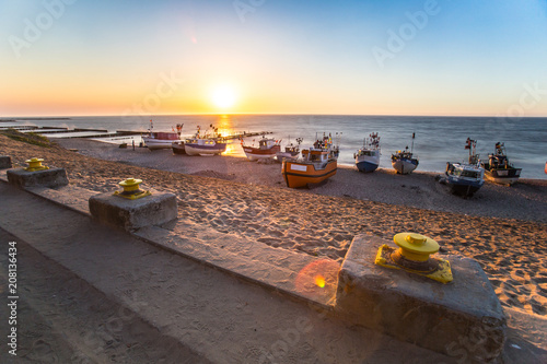 Summer on the baltic beach.