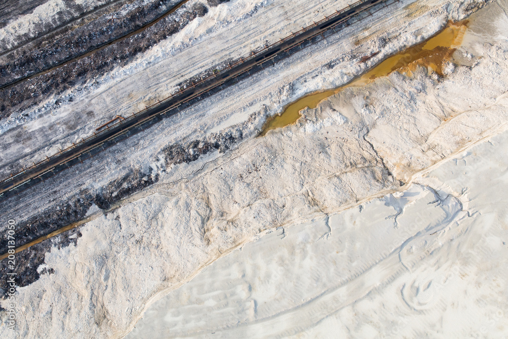 aerial view of coal mine in Poland aerial view of coal mine in Poland