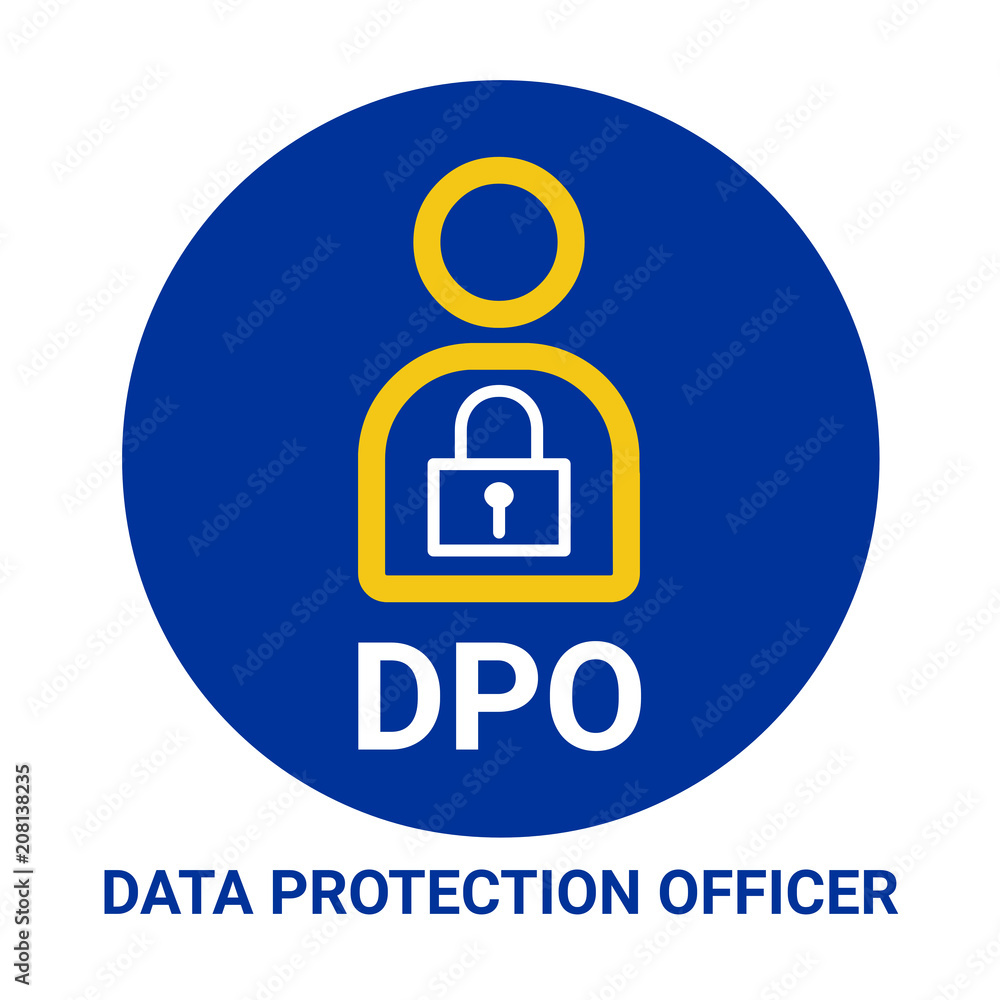 DPO data protection officer symbol icon DPO data protection officer symbol icon