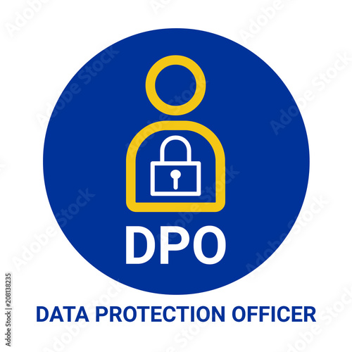 DPO data protection officer symbol icon photo