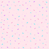 Memphis seamless pattern. Sprinkles background.Vector Illustration.