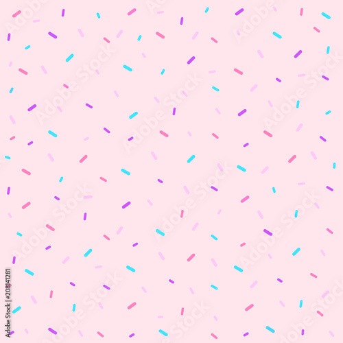 Memphis seamless pattern. Sprinkles background.Vector Illustration.