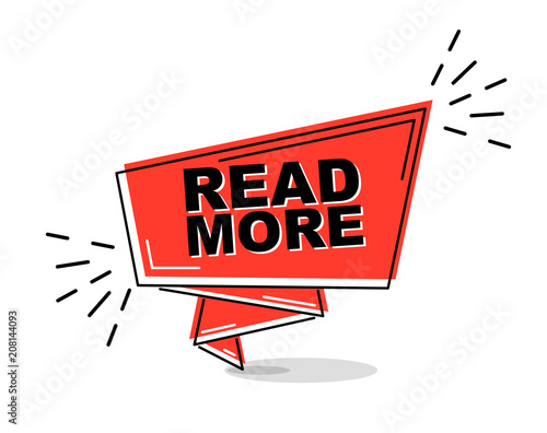red flat line banner read more