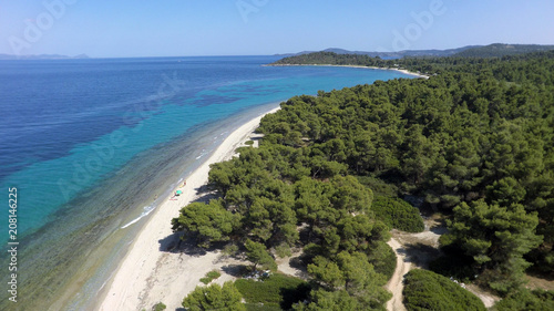 Aerial view of coastline of Kassandra peninsula, Greece © Photobank