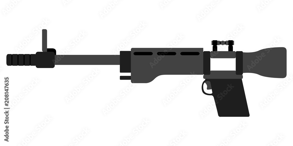 Isolated firearm icon