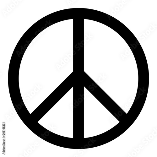 Peace symbol icon
