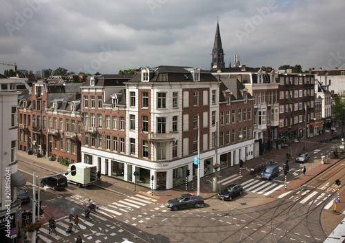 Overtoom street in Amsterdam. Netherlands photo