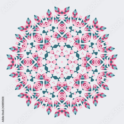 Mandala. Ethnicity round ornament. Ethnic style. Elements for invitation cards, brochures, covers. Oriental circular pattern. Arabic, Islamic, moroccan, asian, indian native african motifs.
