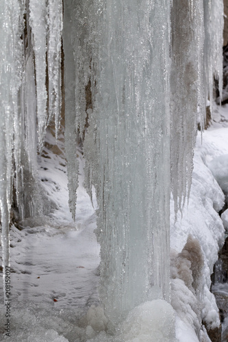Winter in Bavaria . Partnach Gorge.