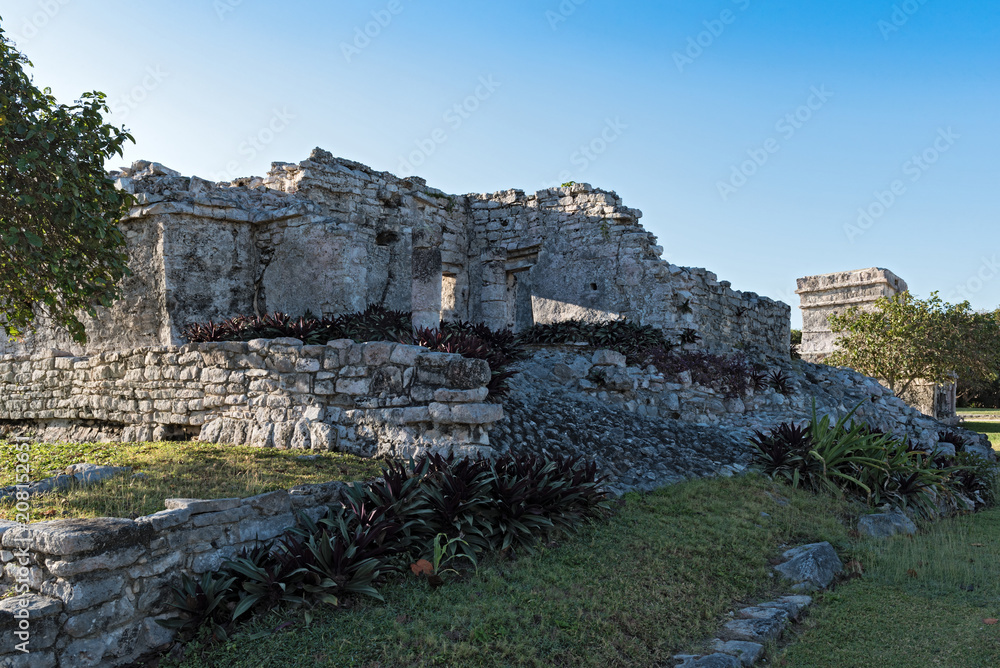 ruins of the mayan city tulum, quintana roo, mexico