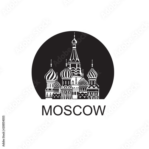 illustration of Moscow Saint Basil Cathedral in Red square