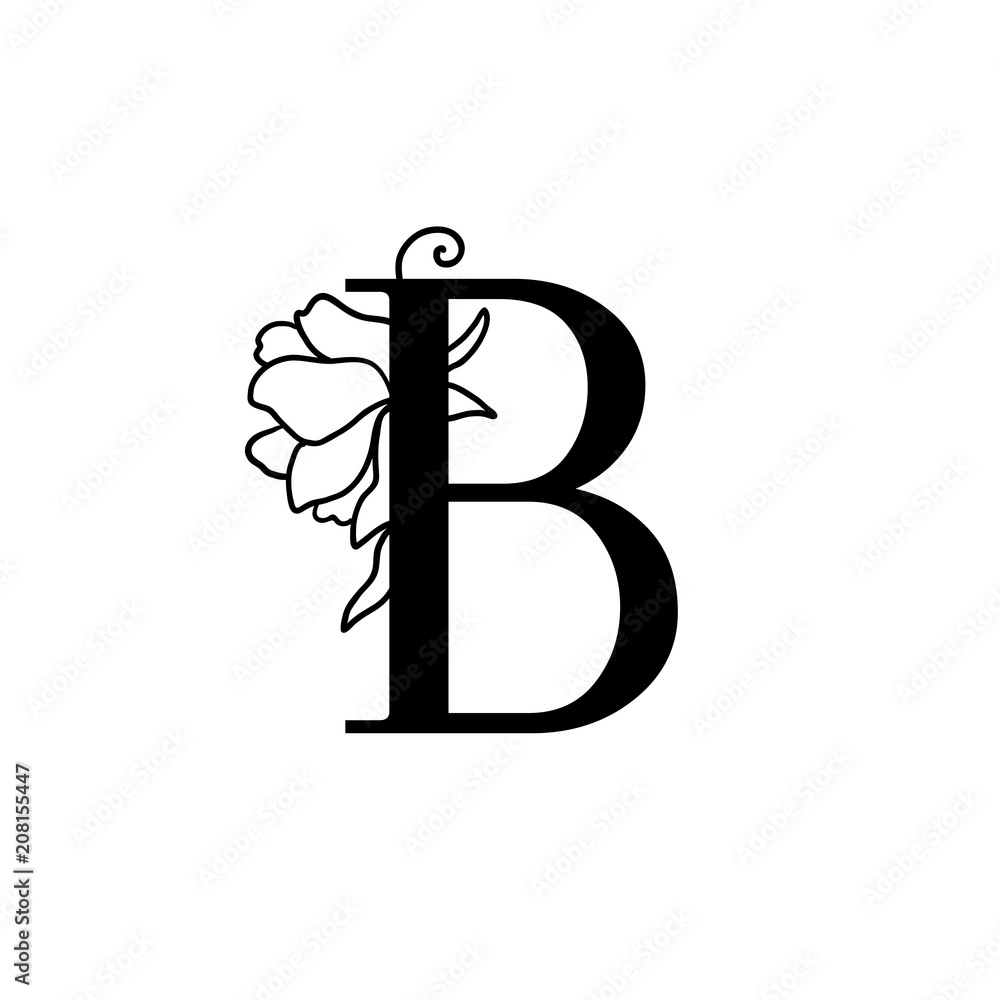 Vector floral letter Vector floral letter