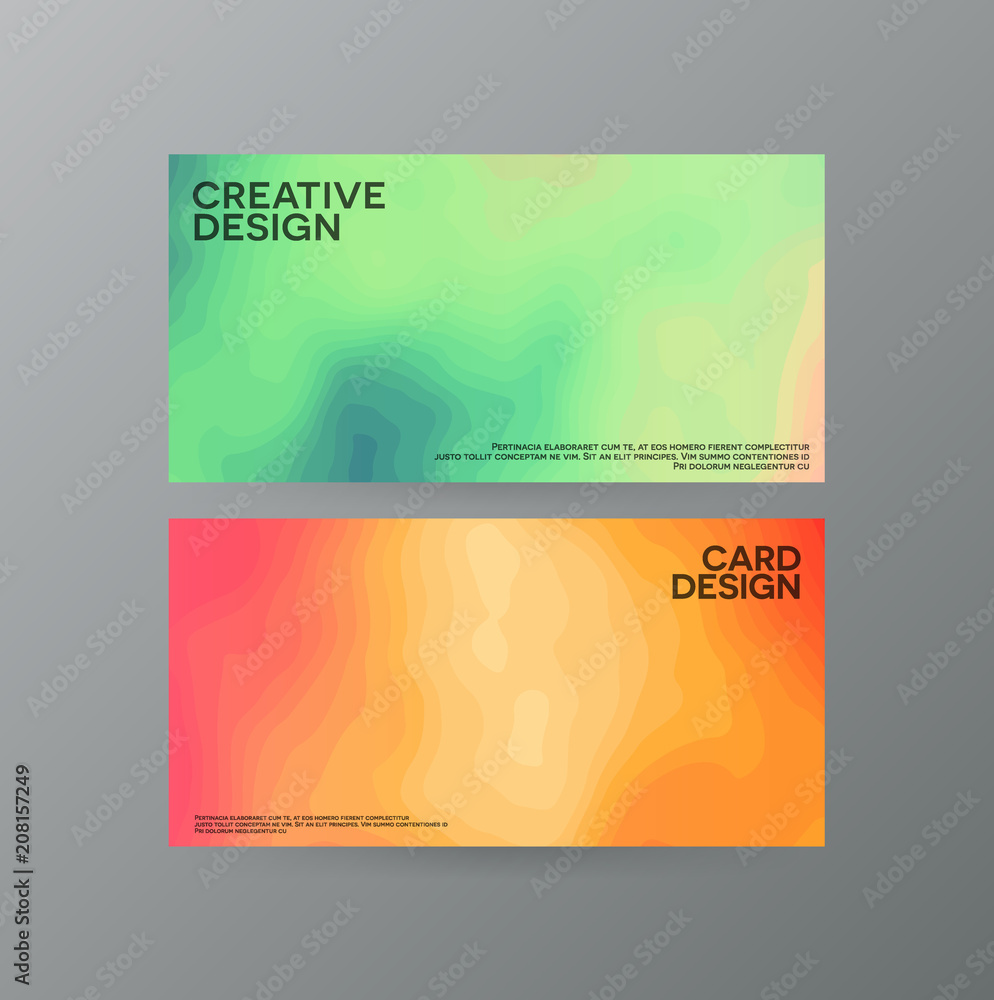 Fototapeta premium Abstract, creative cover concepts collection.