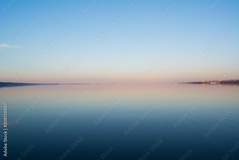 horizon line at sunset horizon line at sunset