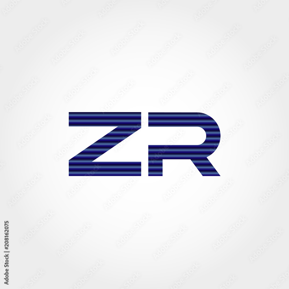 Initial Letter ZR Logo Template Vector Design Initial Letter ZR Logo Template Vector Design