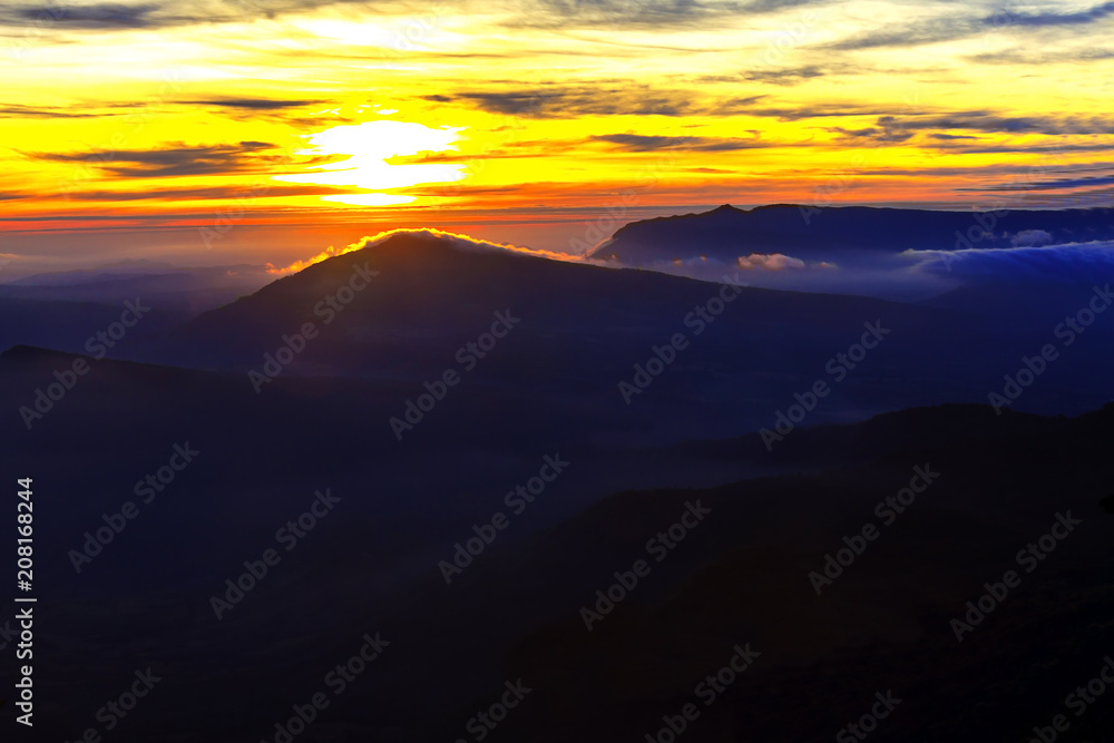 Sunrise morning idyllic with sunshine Sunrise morning idyllic with sunshine