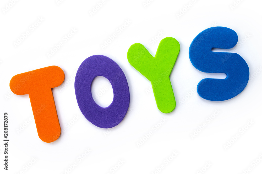 The word TOYS The word TOYS