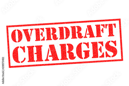 Valokuva OVERDRAFT CHARGES Rubber Stamp