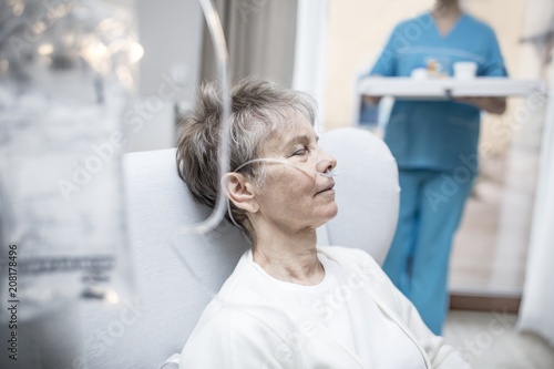 Woman in hospital photo