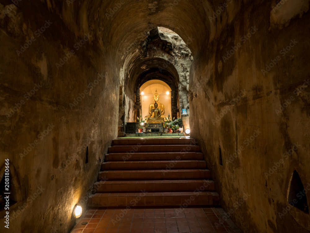 Old cave of Wat Umong  temple in Chiang Mai, Thailand.