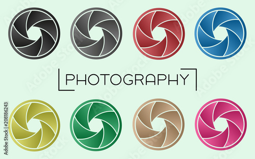 Camera Aperture Set - Gradient Color