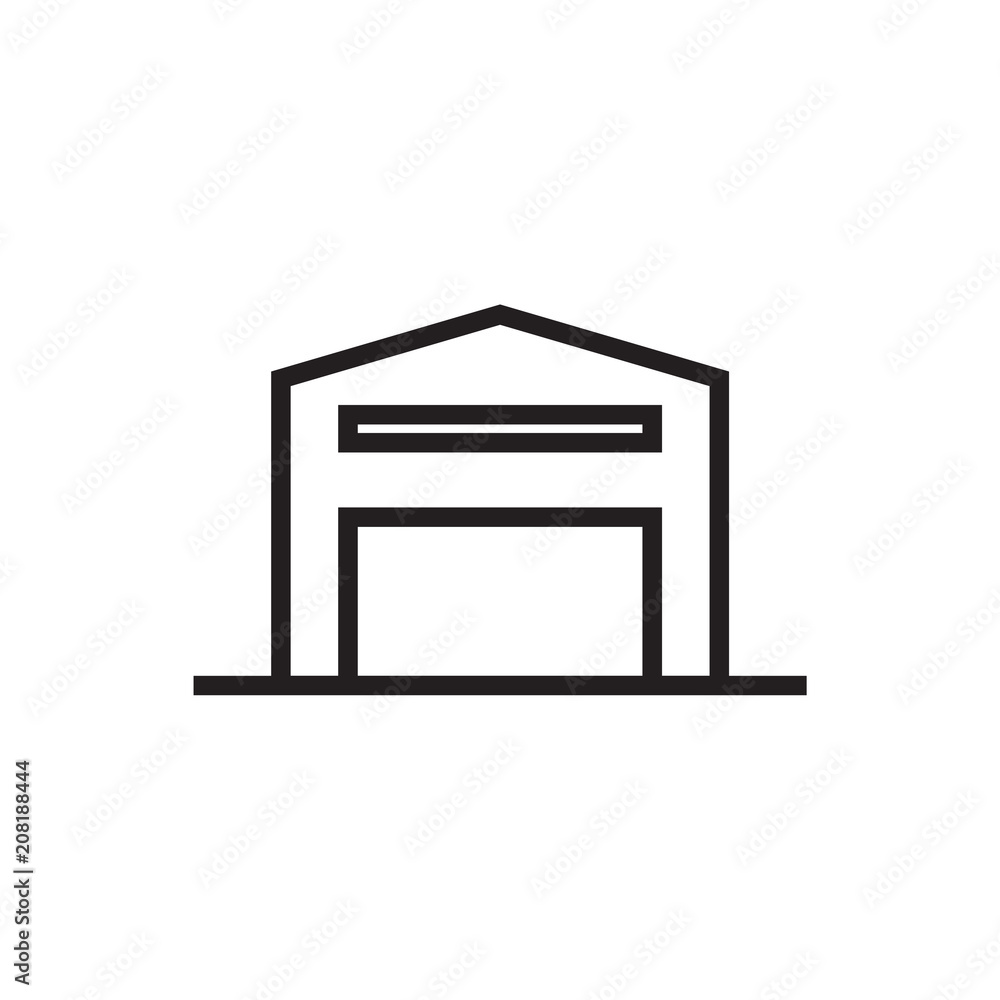 Warehouse icon Vector illustration, EPS10. Warehouse icon Vector illustration, EPS10.