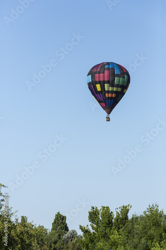 Hot air balloons flying in the sky © ecummings00