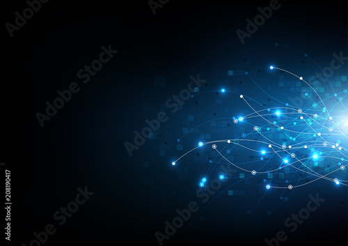 vector abstract background technology illustration communication data security