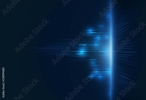 Security network background with sunrise. Vector illustration.