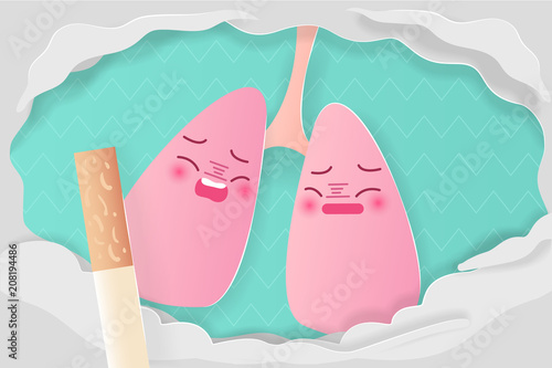 lung with healthy concept