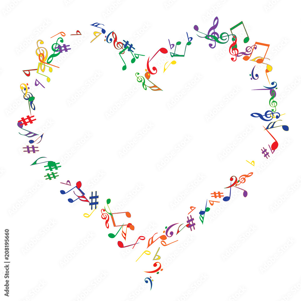 Musical Signs. Modern Background with Notes. Vector Element for Musical Poster, Banner, Advertising, Card. Minimalistic Simple Background. Musical Signs. Modern Background with Notes. Vector Element for Musical Poster, Banner, Advertising, Card. Minimalistic Simple Background.