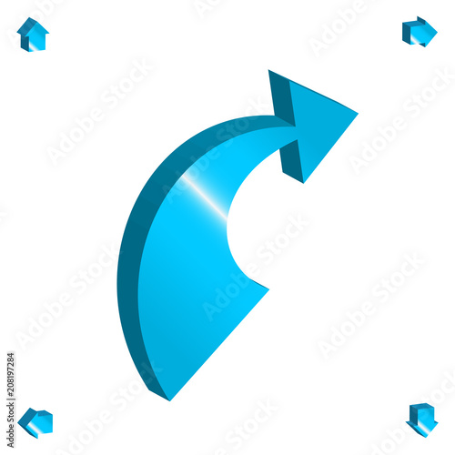 Free Download 3d Arrow Vector Icon - GFXLoad
