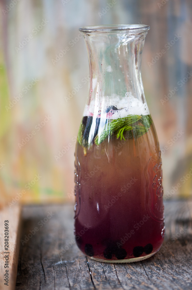 blueberry, drink, summer, pine, needle, beverage, cold, lemon, lemonade ...