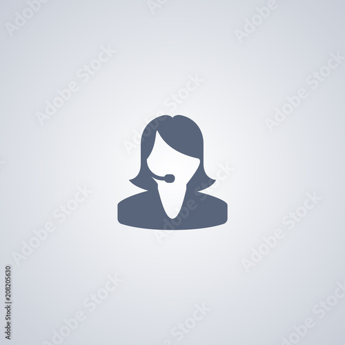 Technical support, vector best flat icon