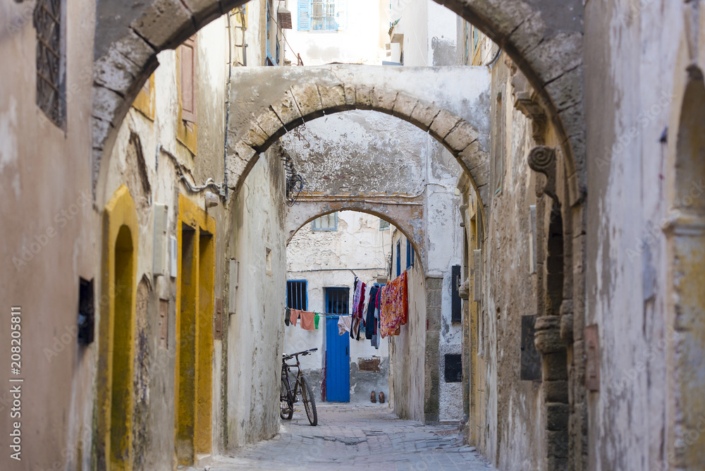 Old Medina District in Essaouira in Morocco 