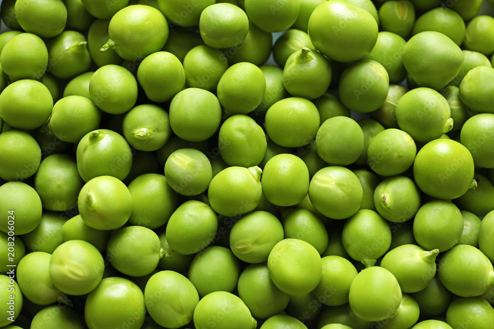 Many fresh green peas as background, top view Many fresh green peas as background, top view