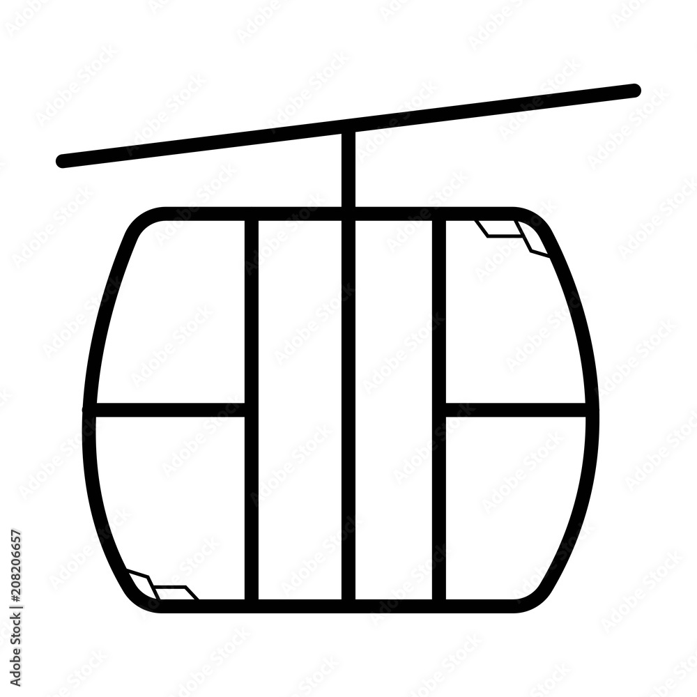 Cable car icon Cable car icon
