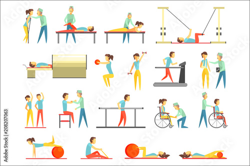 Physical Therapy Infographic Illustration