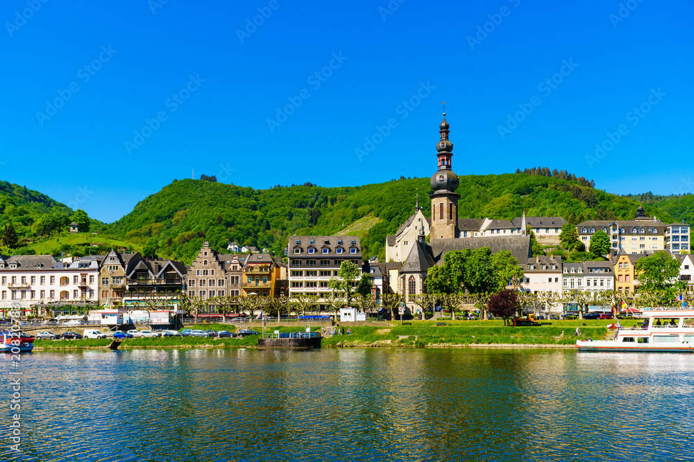Valley of Moselle in Germany.  City of Cochem